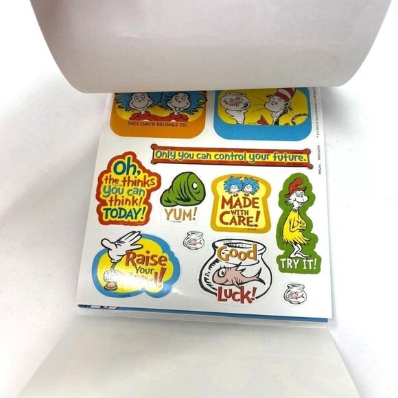 Dr. Seuss Lunch Box Stickers and Notes School Kids Love - Picture 6 of 8
